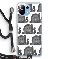 Cats: Xiaomi Mi 11 Lite Transparant Hoesje met koord