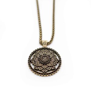 Tibetaanse Mandala OHM Ketting - Goudkleurig