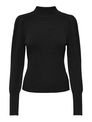 Only Onlkatia L/s Highneck Pullover Knt Noos Trui Black