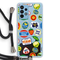 Fruitsticker: Samsung Galaxy A52 Transparant Hoesje met koord