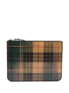 Comme Des Garçons Wallet pochette à motif tartan - Jaune