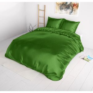 Sleeptime - Beauty Skin Care Dekbedovertrek - Micropercal - Groen - 200 x 220