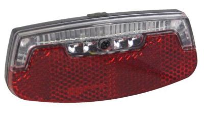 Qtcycletech Qt achterlicht 2-led 80 mm montage inclusief batterijen op kaart 0100905