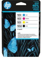 HP inktcartridge 950 en 951, 700 - 1.000 pagina&apos;s, OEM 6ZC65AE, 4 kleuren