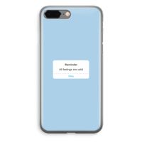 Reminder: iPhone 8 Plus Transparant Hoesje