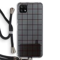 Rooster: Samsung Galaxy A22 5G Transparant Hoesje met koord