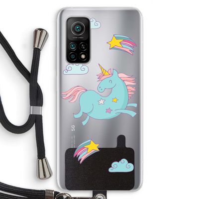 Vliegende eenhoorn: Xiaomi Mi 10T 5G Transparant Hoesje met koord