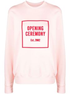 Opening Ceremony sweat ample à logo Box 3D - Rose