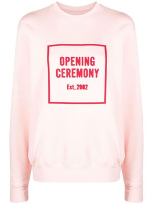 Opening Ceremony sweat ample à logo Box 3D - Rose