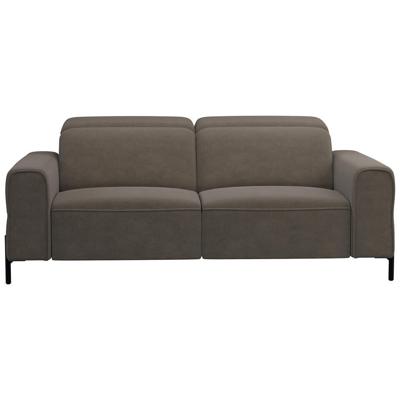 20% korting - Leen Bakker - Bank Dave 3-zits - Verstelbaar - Billy Joe - Stof - Grijs - 105x198x79 Cm