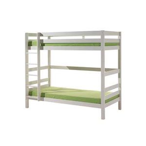 Vipack stapelbed Pino - wit - 209,4x105,4x182 cm - Leen Bakker