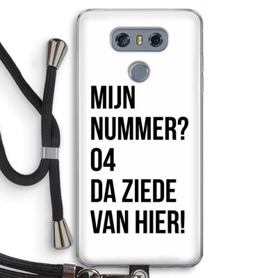 Da ziede van hier: LG G6 Transparant Hoesje met koord