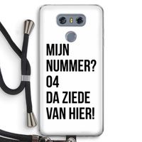 Da ziede van hier: LG G6 Transparant Hoesje met koord