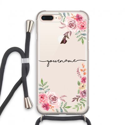 Rozen: iPhone 7 PLUS Transparant Hoesje met koord