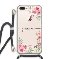 Rozen: iPhone 7 PLUS Transparant Hoesje met koord