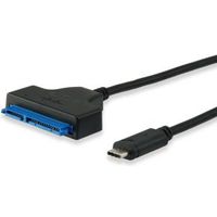 Equip 133456 USB Type C SATA Zwart kabeladapter/verloopstukje