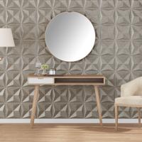 VidaXL 24 st wandpanelen origami 6 m² 50x50 cm xps beton