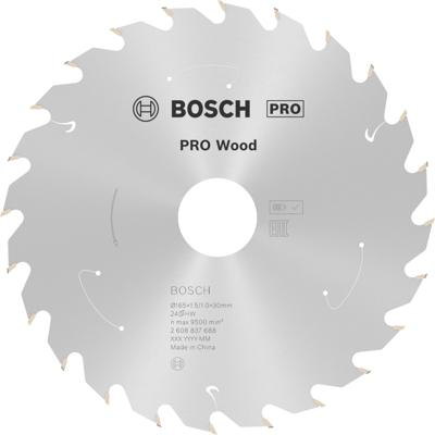 Bosch Accessoires Cirkelzaagblad ACCU Standard for Wood 165x30x1.5/1.0x24T - 2608837688