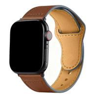 Apple Watch Bandje Leranzi - Leer - Bruin - 38, 40, 41 & 42mm - 38, 40, 41 & 42mm