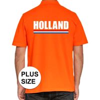 Grote maten polo Holland t-shirt oranje Kingsday voor heren 4XL  -
