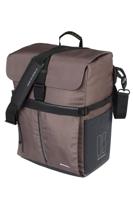 Basil Fietsschoudertas move mik hooks bruin met helmvak |15l Basil Fietsschoudertas move mik hooks bruin met helmvak |15l