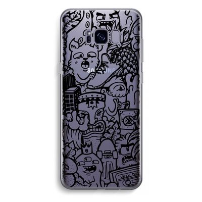 Vexx Black Mixtape: Samsung Galaxy S8 Plus Transparant Hoesje