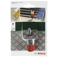 Bosch Accessories Penseelborstel voor boormachines - nylondraad met korundsteen schuurmiddel K80, 25 mm Schacht-Ø 6 mm 2609256540 1 stuk(s)