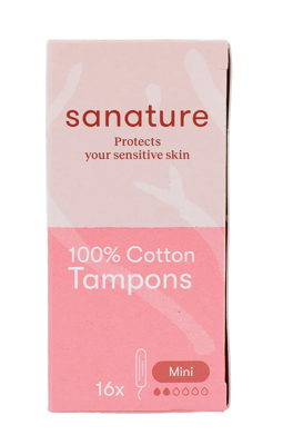 Sanature 100% Katoenen Tampons Mini