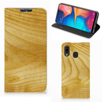 Samsung Galaxy A30 Book Wallet Case Licht Hout