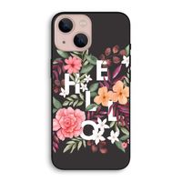 Hello in flowers: iPhone 13 mini Biologisch afbreekbaar hoesje