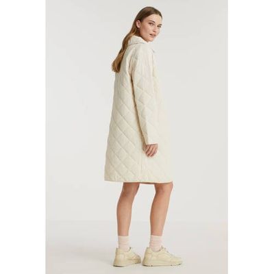 Another-Label coat Danae van gerecycled polyester gebroken wit Another-Label coat Danae van gerecycled polyester gebroken wit