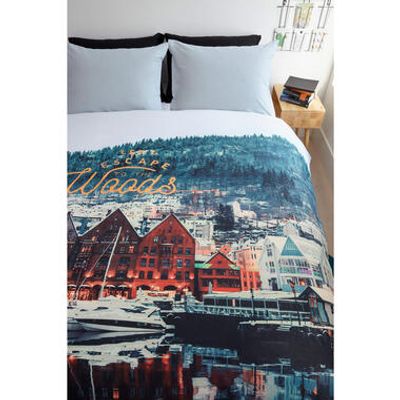 Ambiante dekbedovertrek Escape - blauw - 240x200/220 cm