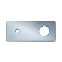 Afdekplaat tbv wastafelkraan Blue Label Brondby XL | Voor Wastafelkraan | Rechthoek | Chroom