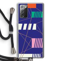 Gestalte 5: Samsung Galaxy Note 20 / Note 20 5G Transparant Hoesje met koord