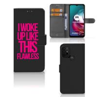 Motorola Moto G10 | G20 | G30 Hoesje met naam Woke Up - Origineel Cadeau Zelf Maken Motorola Moto G10 | G20 | G30 Hoesje met naam Woke Up - Origineel Cadeau Zelf Maken