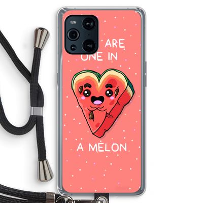 One In A Melon: Oppo Find X3 Pro Transparant Hoesje met koord
