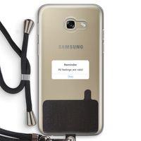 Reminder: Samsung Galaxy A5 (2017) Transparant Hoesje met koord