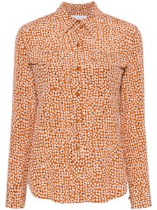 Equipment chemise Signature en soie - Orange