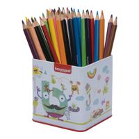 Bruynzeel Triple kleurpotloden blik - 48 stuks