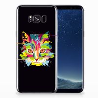 Samsung Galaxy S8 Plus Telefoonhoesje met Naam Cat Color