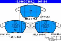 Remmenset, remschijf ATE, Remschijftype: Geventileerd: , Inbouwplaats: Vooras, u.a. für VW, Seat, Skoda, Audi - thumbnail