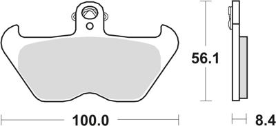 TRW Brake pad mcb 680 sv sintered metal