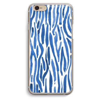 Blauwe nerven: iPhone 6 / 6S Transparant Hoesje