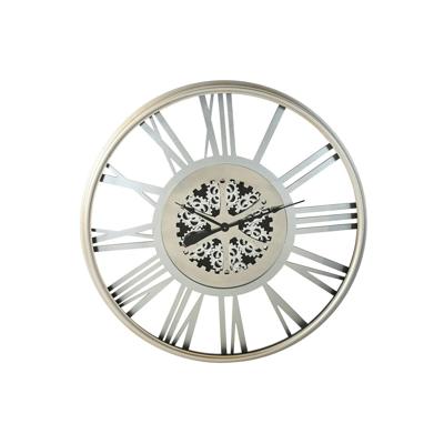 Muurklok Home ESPRIT Zilverkleurig Ijzer 102 x 9,5 x 102 cm