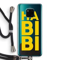 Habibi Majorelle : Huawei Mate 20 Pro Transparant Hoesje met koord