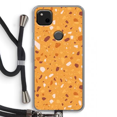 Terrazzo N°24: Pixel 4a Transparant Hoesje met koord