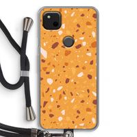 Terrazzo N°24: Pixel 4a Transparant Hoesje met koord