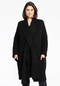 Yoek Vest met shawlkraag | Zwart | Maat 42/44