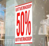 Kortingsactie voor langwerpig formaat korting sticker
