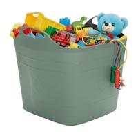 Storage solutions speelgoedmand - salie groen - 25 l - kunststof - 40 x 35 cm - opbergmand